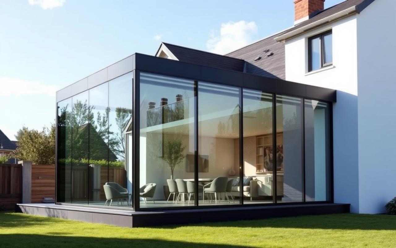 Panorama-tilbygg — Panoramic extension